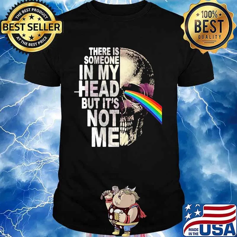 Pink floyd band skull there is someone in my head but it's not me shirt