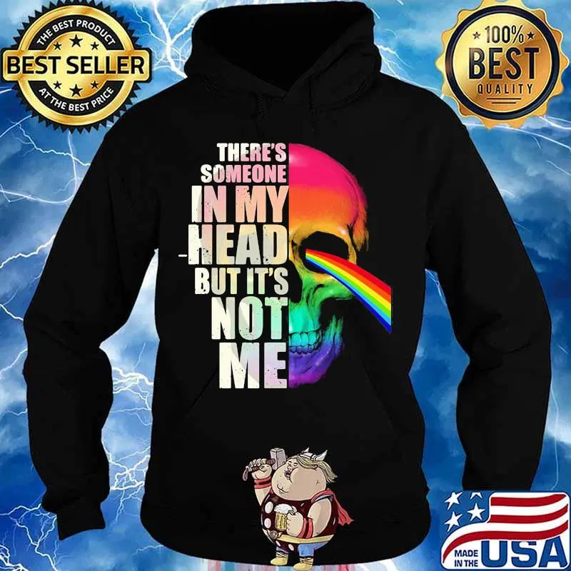 Pink floyd band skull there's someone in my head but it's not me lgbt s Hoodie