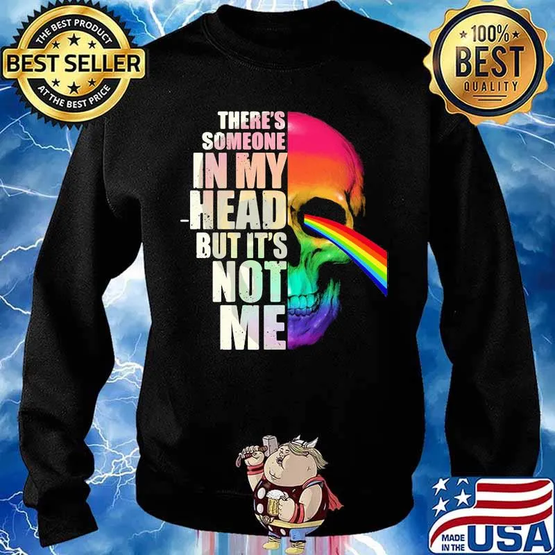 Pink floyd band skull there's someone in my head but it's not me lgbt s Sweater