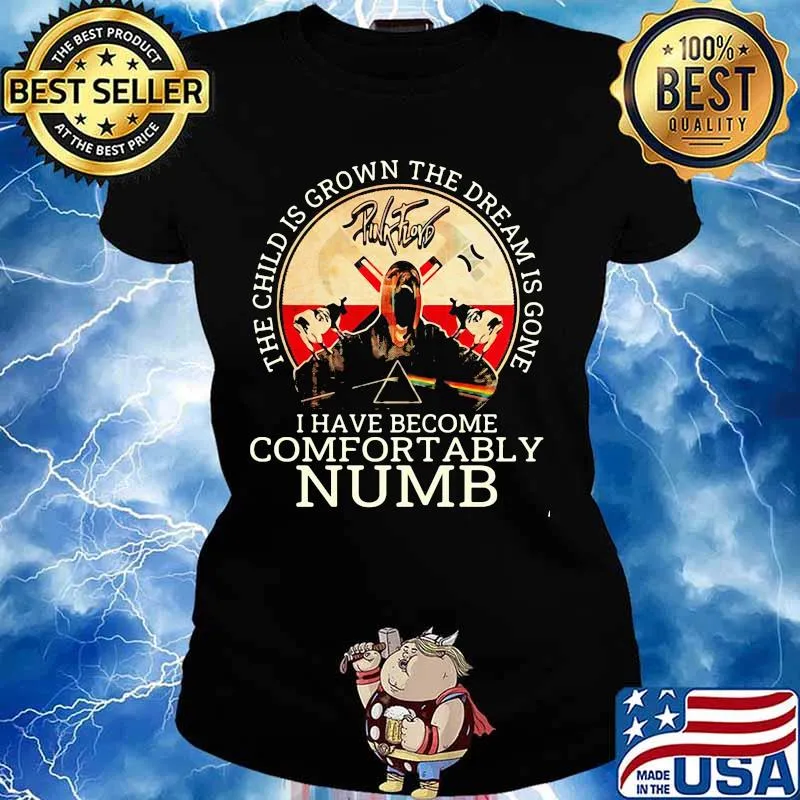 Pink floyd band the child is grown the dream is gone and i have become comfortably numb satan s Ladies tee