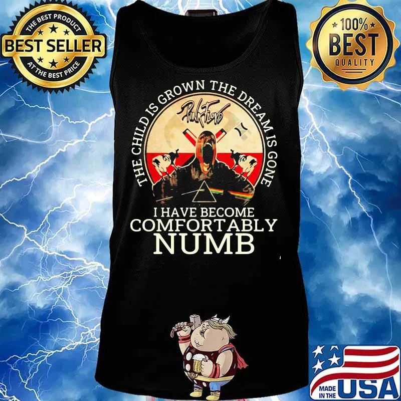 Pink floyd band the child is grown the dream is gone and i have become comfortably numb satan s Tank top