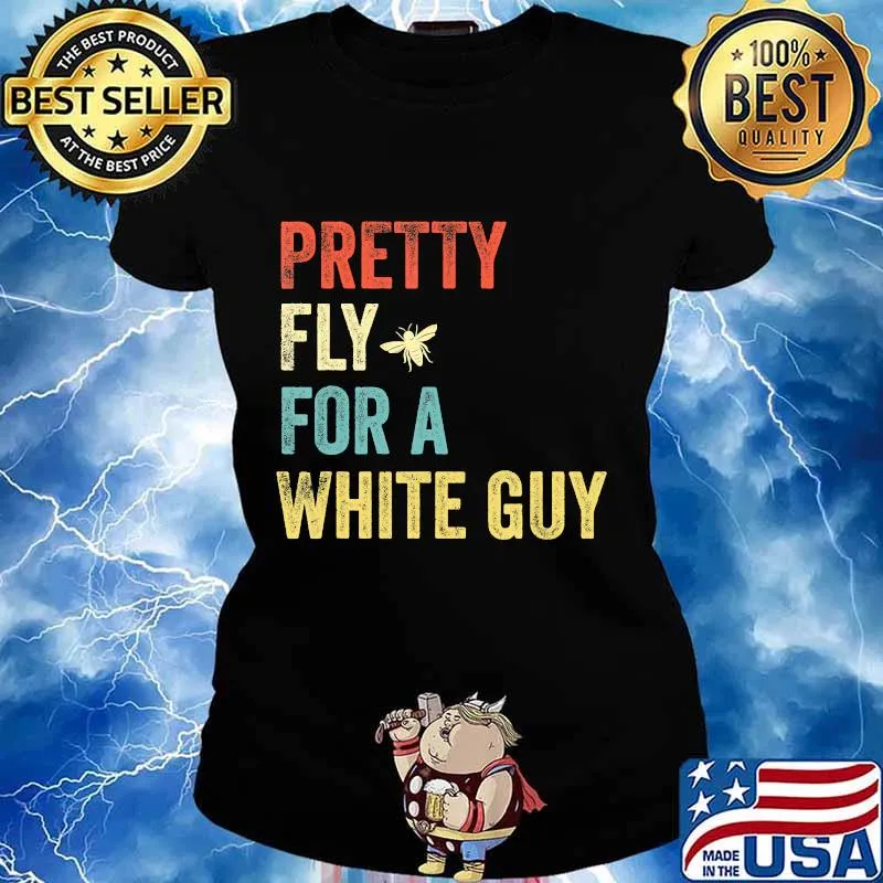 Pretty Fly For A White Guy Vintage Funny Mike Pence Debate T-Shirt Ladies tee