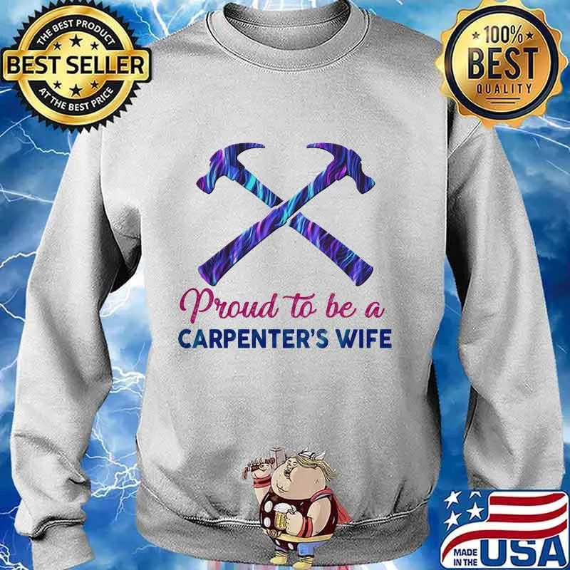 Proud to be a carpenter's wife hologram s Sweater