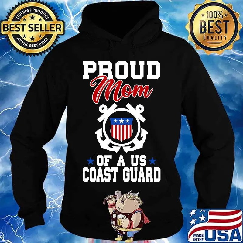Proud US Coast Guard Mom T-Shirt Hoodie