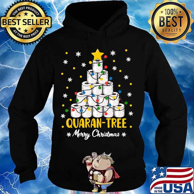 Quaran tree christmas tree xmas s Hoodie