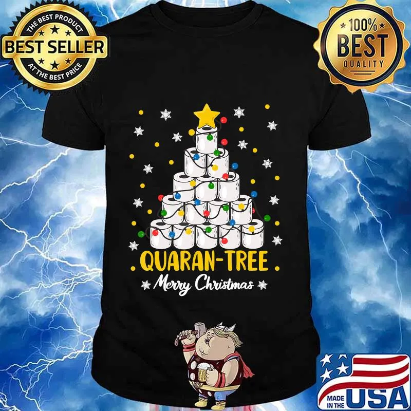 Quaran tree christmas tree xmas shirt