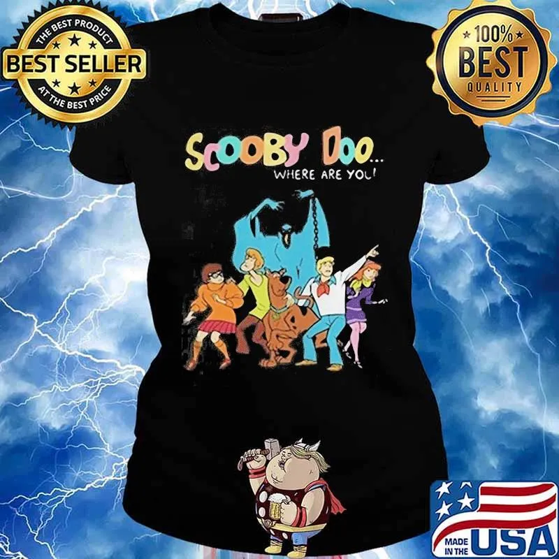 Scooby doo cartoon where are you s Ladies tee