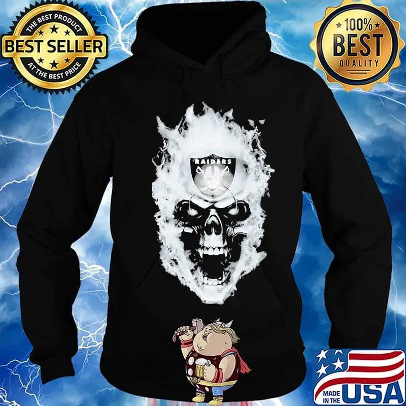 Skull fire oklahoma raiders s Hoodie
