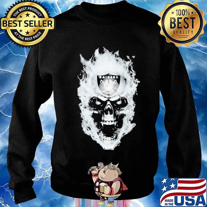 Skull fire oklahoma raiders s Sweater
