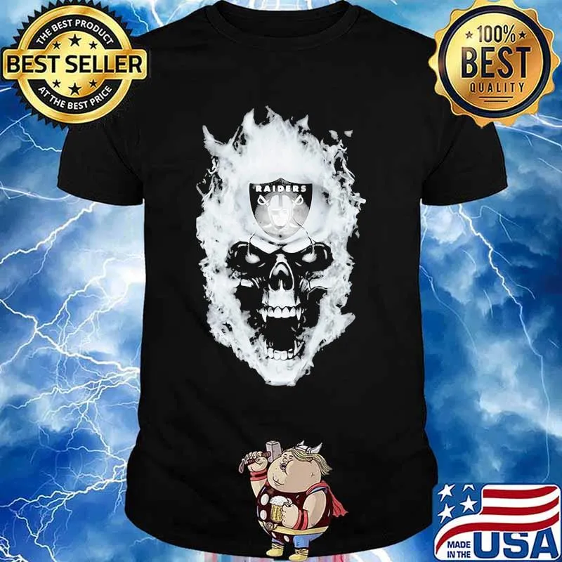 Skull fire oklahoma raiders shirt