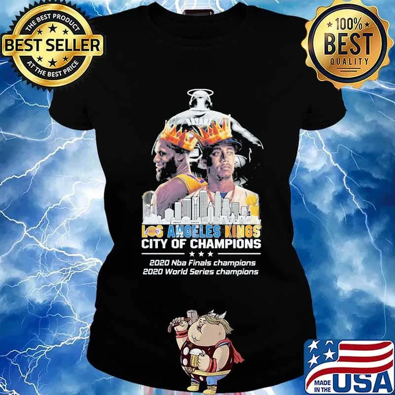 Sky tower los angeles kings city of champions 2020 nba finals champions 2020 world series champions s Ladies tee