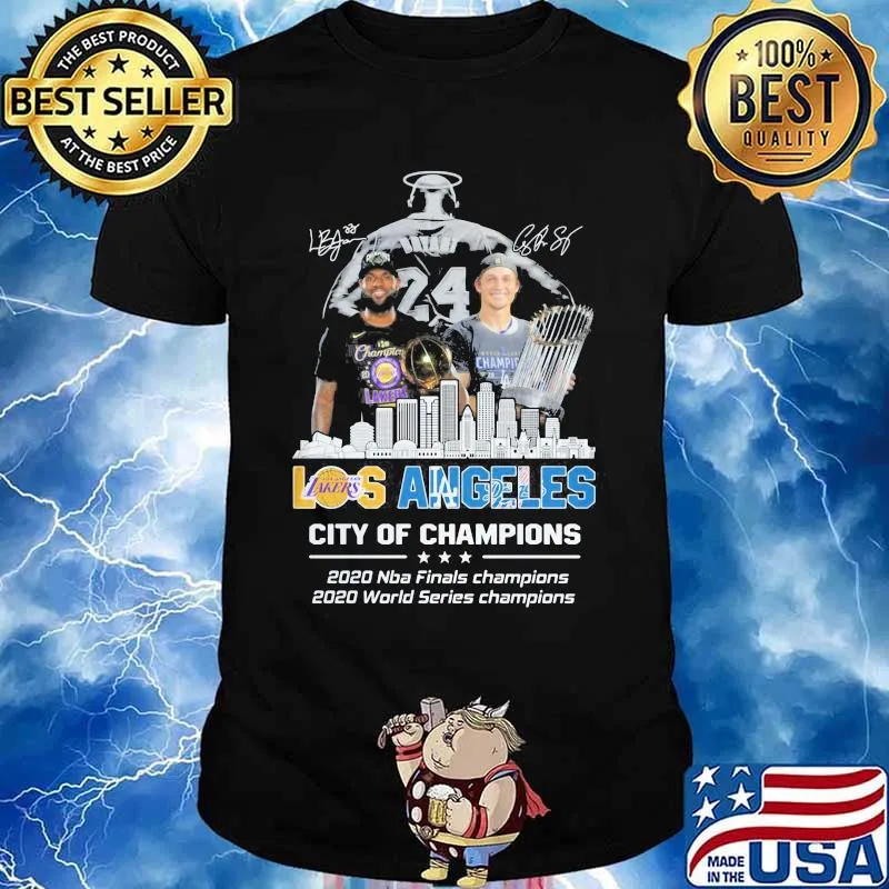 Sky Tower los angeles lakers city of champions 2020 nba finals champions 2020 world series champions signatures shirt