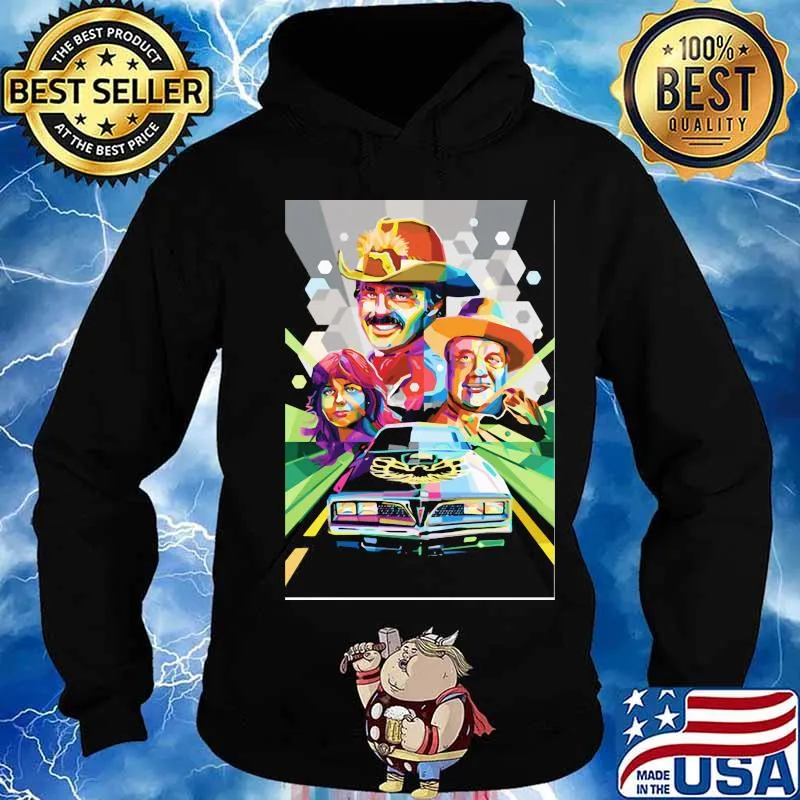 Smokey and the bandit car driver vintage art s Hoodie