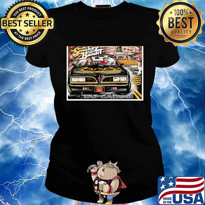 Smokey and the bandit car driver vintage s Ladies tee