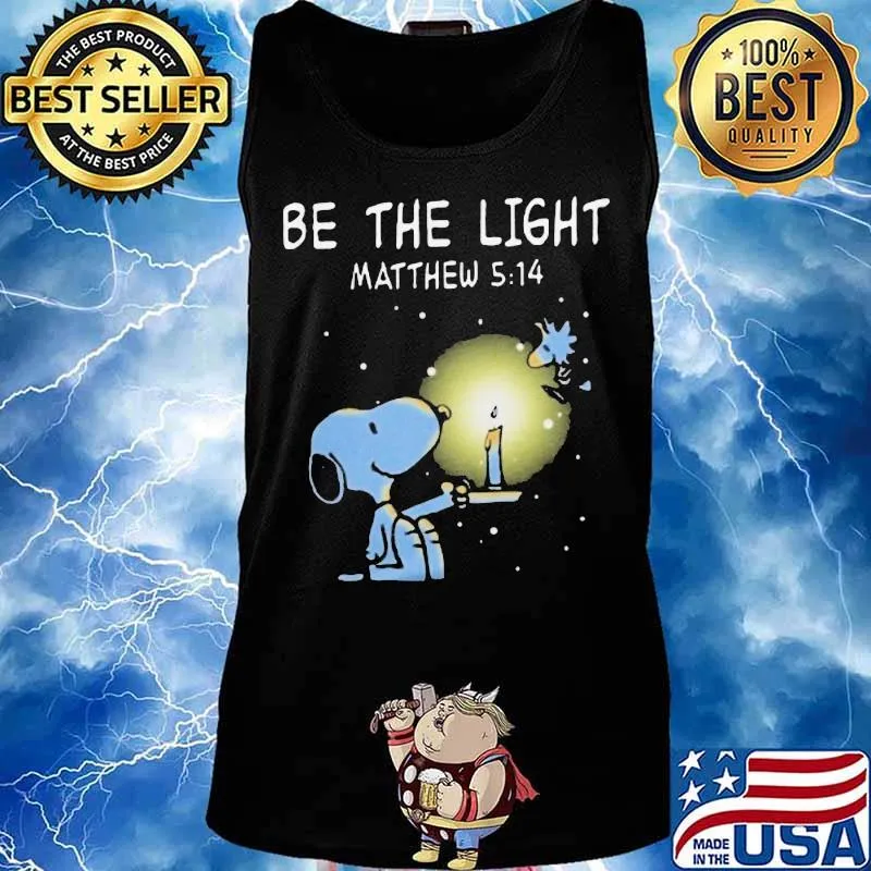 Snoopy and woodstock be the light matthew s Tank top
