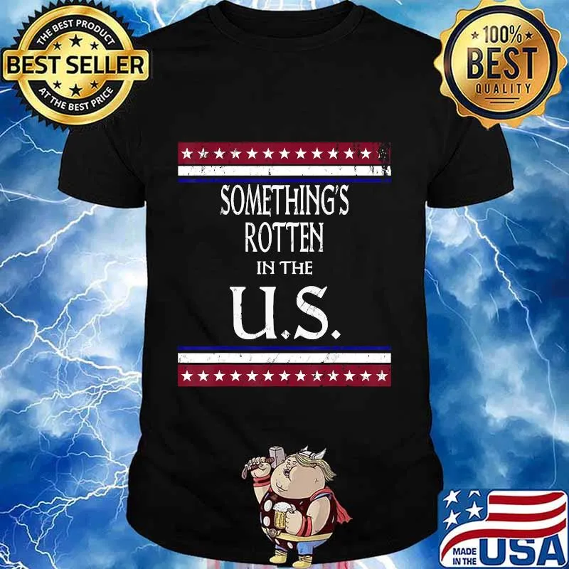Somethings Rotten In The U.S. Election 2020 Vintage US Flag T-Shirt