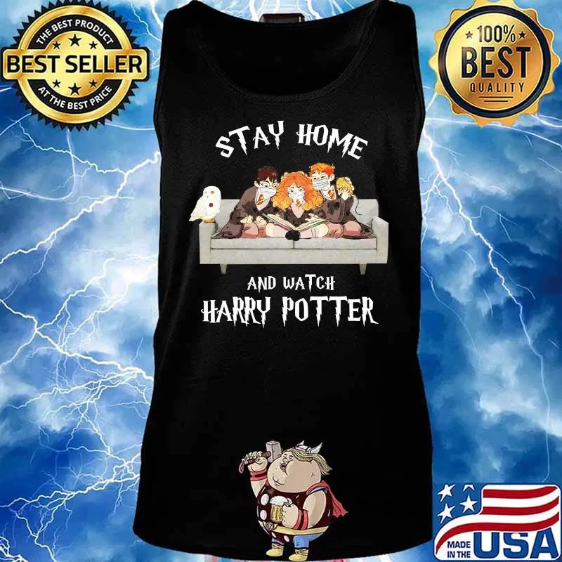 Stay home and watch harry potter family wear mask covid 19 s Tank top
