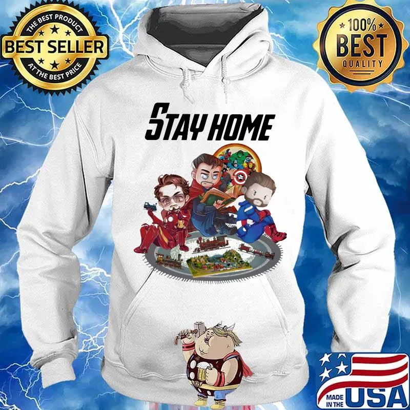 Stay home marvel heroes supernatural s Hoodie