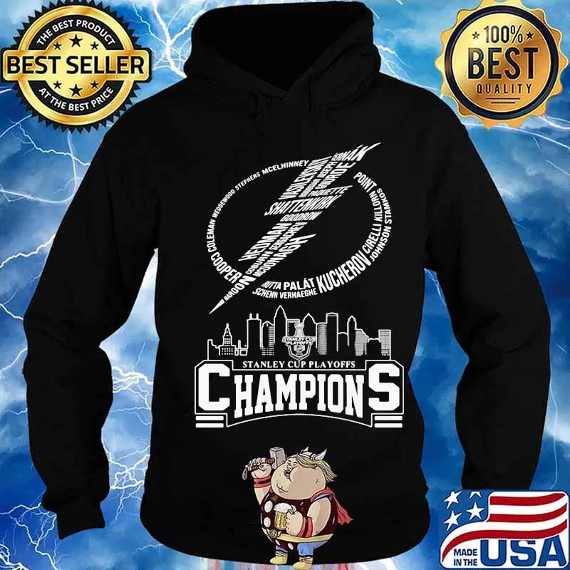 Tampa bay lightning stanley cup champions 2020 logo s Hoodie