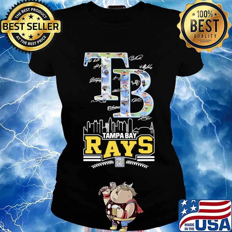 Tampa bay rays baseball signatures s Ladies tee