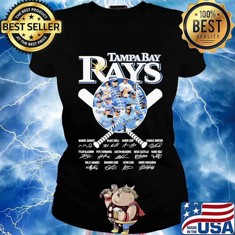 Tampa bay rays baseball signatures s Ladies tee