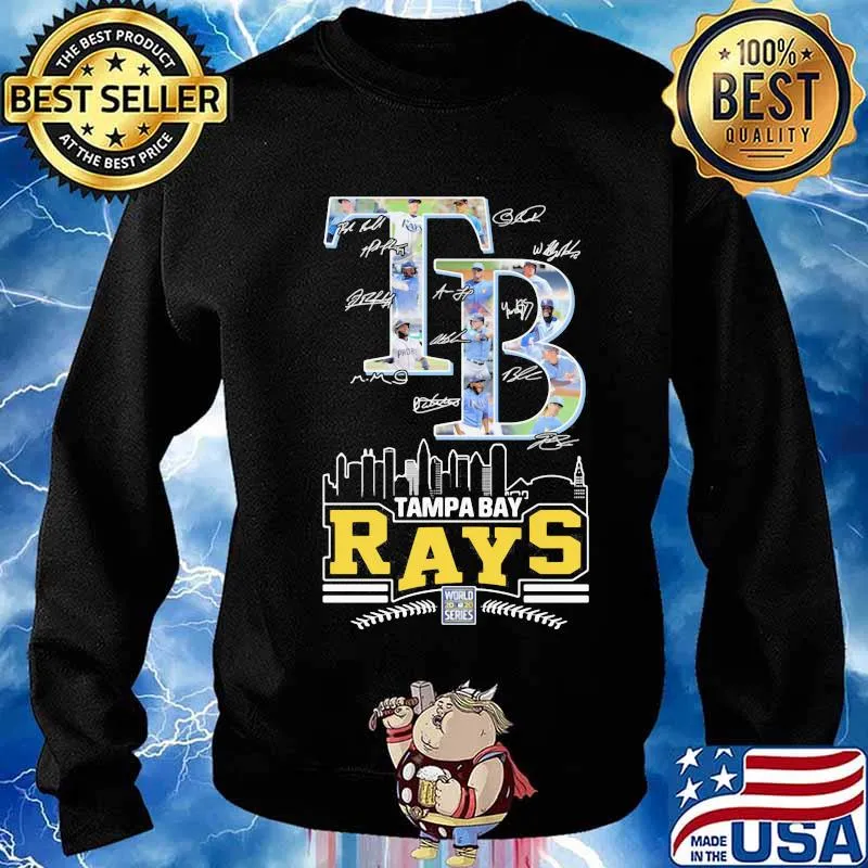 Tampa bay rays baseball signatures s Sweater