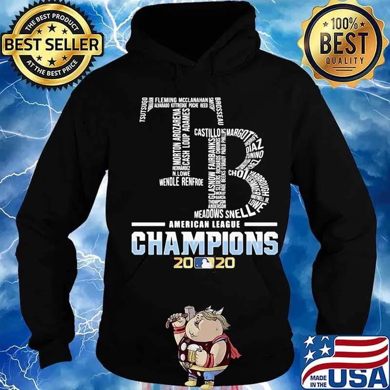 Tampa bay rays logo american league champions 2020 s Hoodie