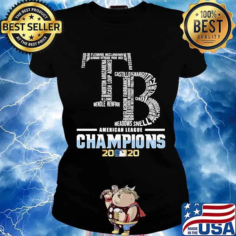 Tampa bay rays logo american league champions 2020 s Ladies tee