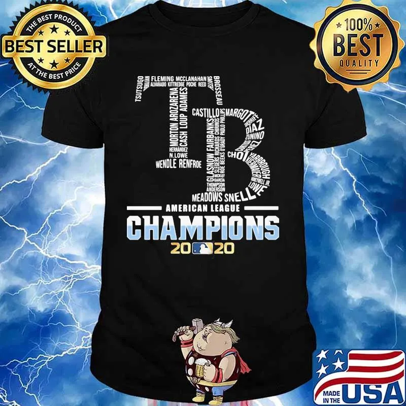 Tampa bay rays logo american league champions 2020 shirt