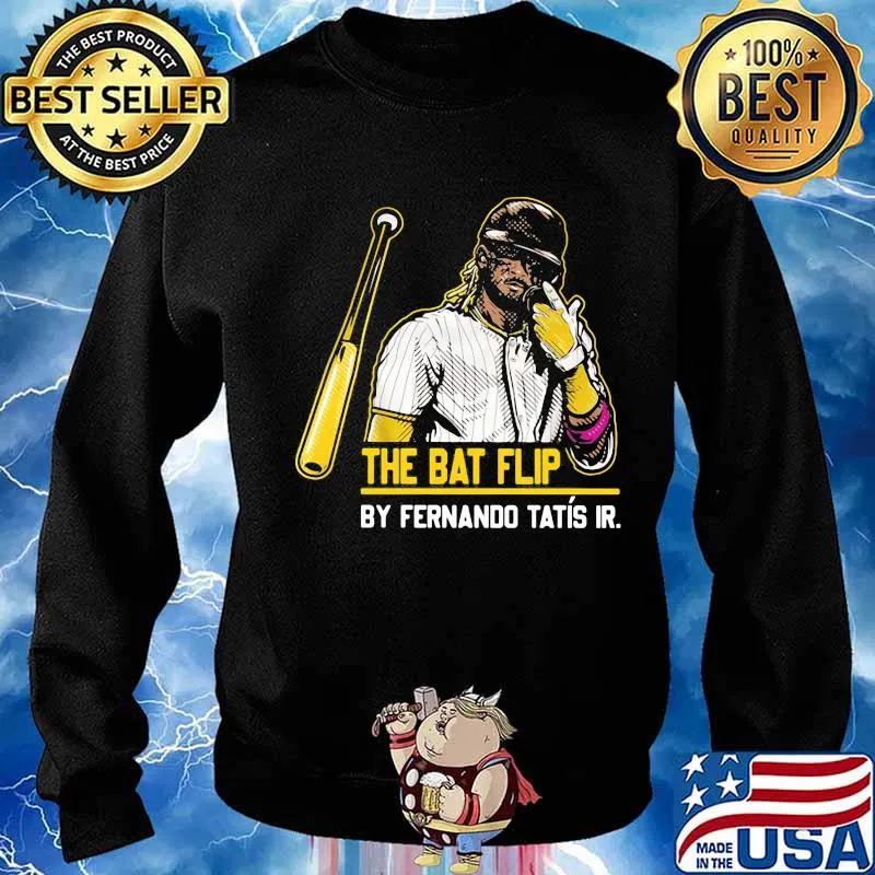 The bat flip by fernando tatis jr san diego baseball s Sweater