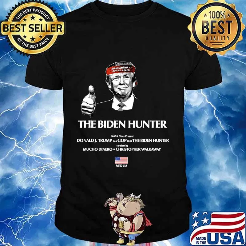 The biden hunter president trump american flag election vote 2020 shirt