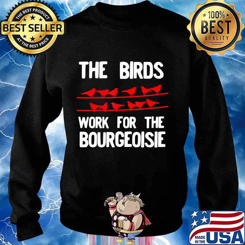 The Birds Work For The Bourgeoisie Birds Aren't Real T-Shirt Sweater