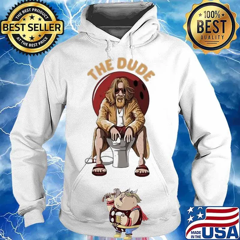 The dude big lebowski bathroom bowling s Hoodie