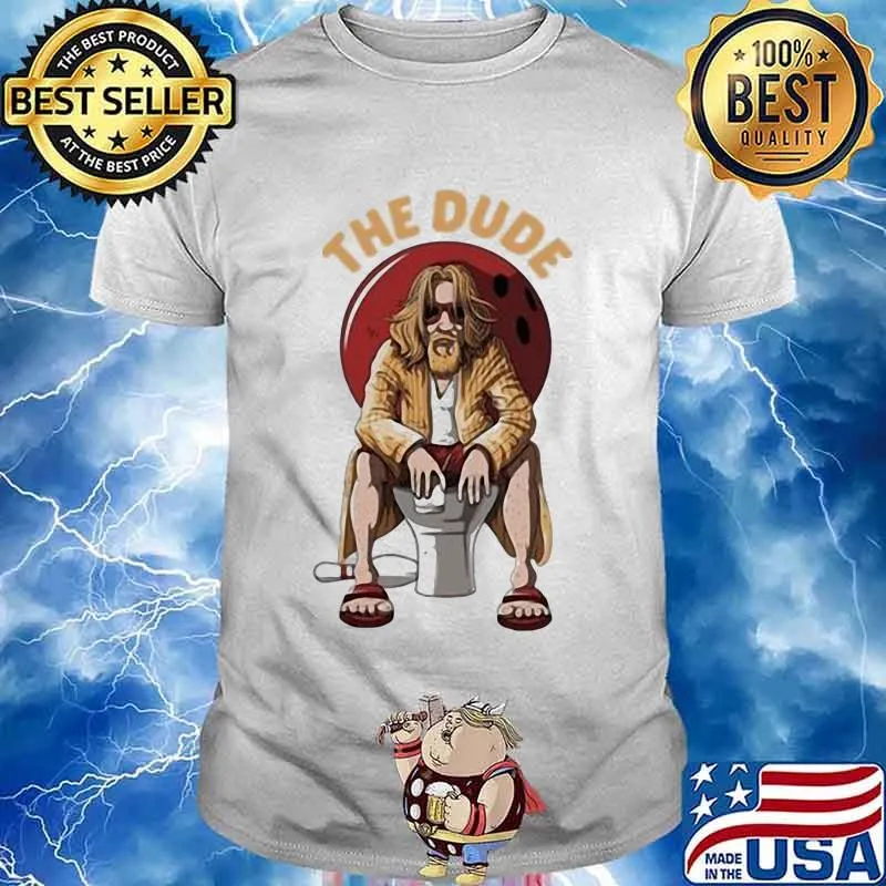 The dude big lebowski bathroom bowling shirt