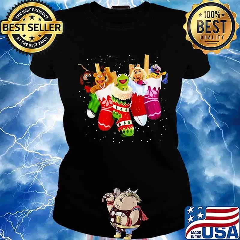 The muppets cartoon merry christmas s Ladies tee