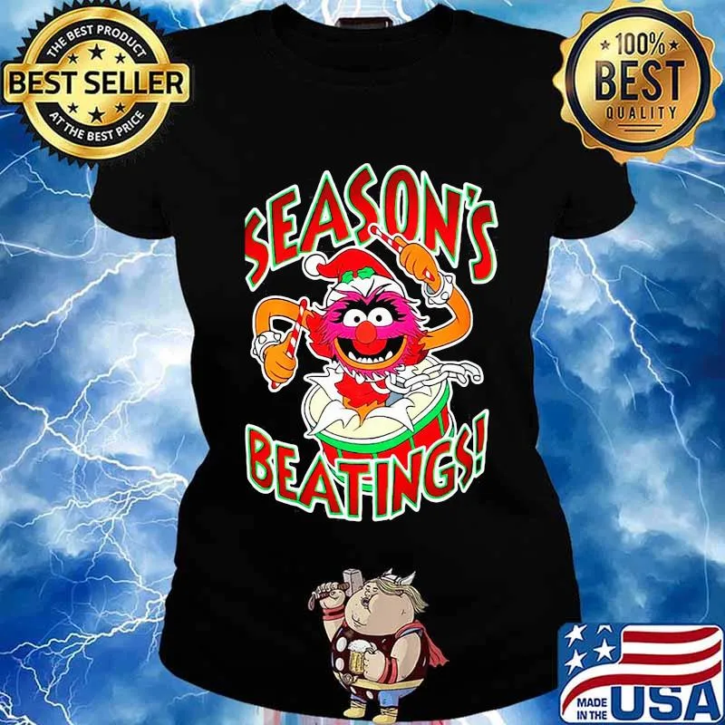 The muppets drummer season's beatings s Ladies tee