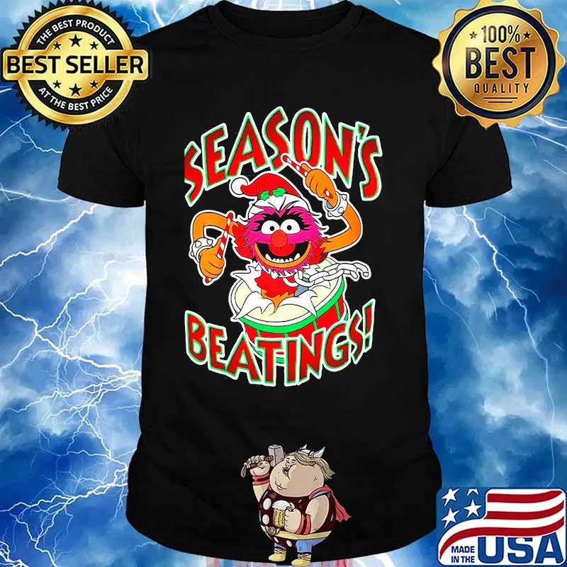 The muppets drummer season's beatings shirt