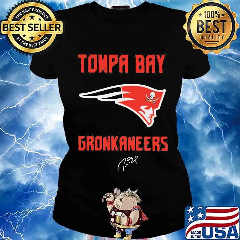 Tompa bay gronkaneers new england patriots signature s Ladies tee
