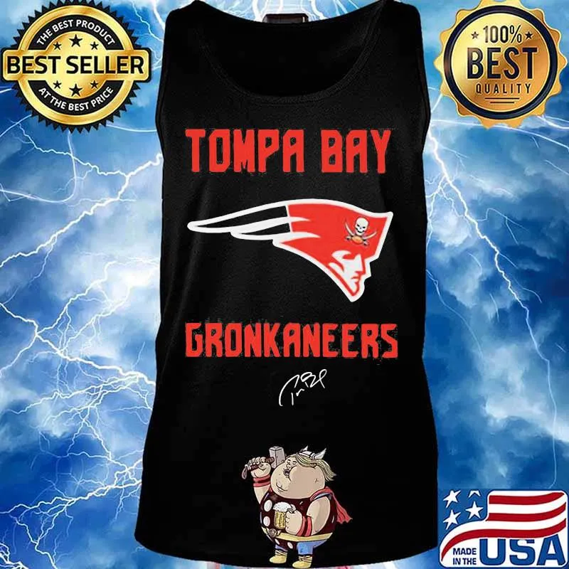 Tompa bay gronkaneers new england patriots signature s Tank top