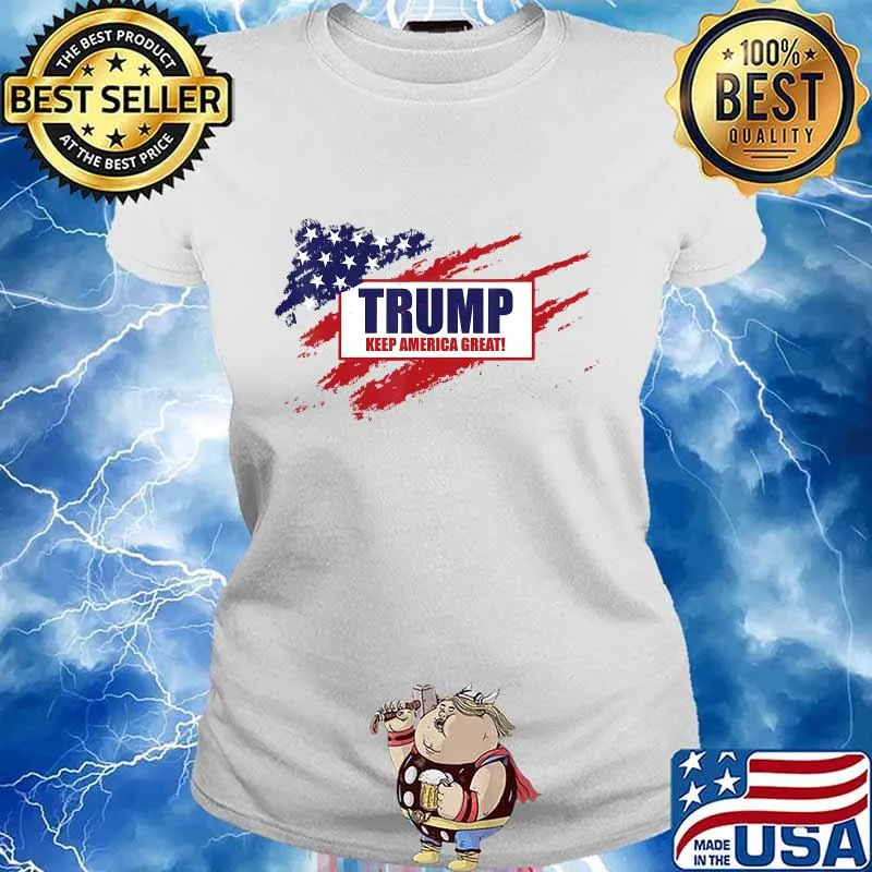 Trump 2020 – Keep America Great - 45th President T-Shirt Ladies tee