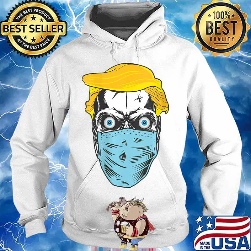 Trump Hair Skull Halloween Day Of The Dead Sugar Republican Shirt Hoodie