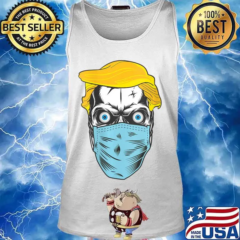 Trump Hair Skull Halloween Day Of The Dead Sugar Republican Shirt Tank top