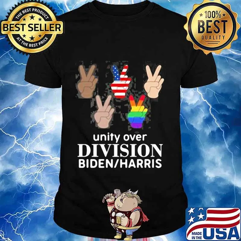 Unity Over Division Biden Harris 2020 Equality Lgbt American Flag Shirt