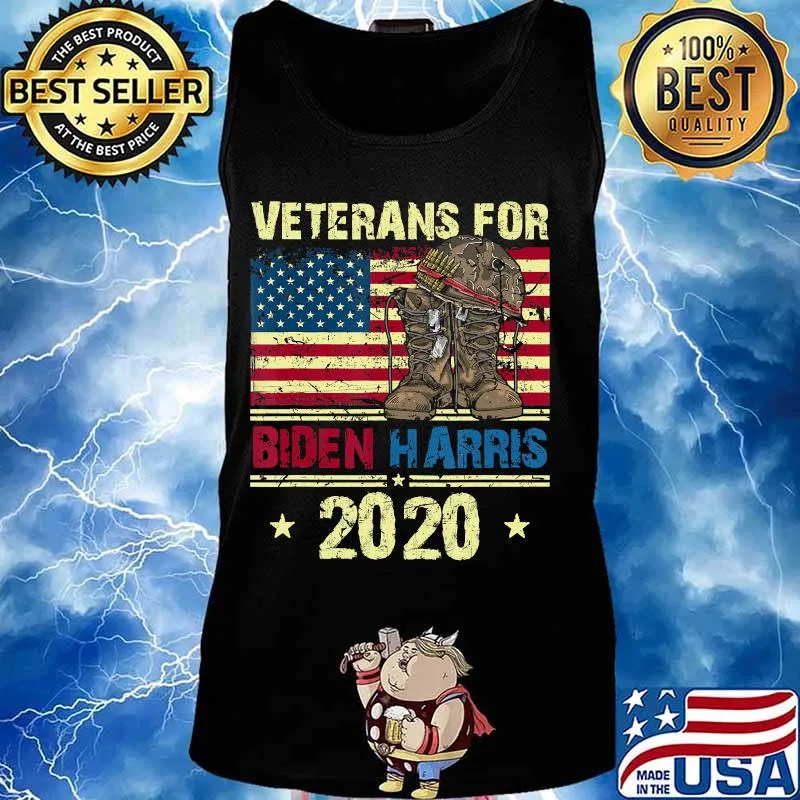 Veterans For Biden Harris American Forces Soldier Elections T-Shirt Tank top