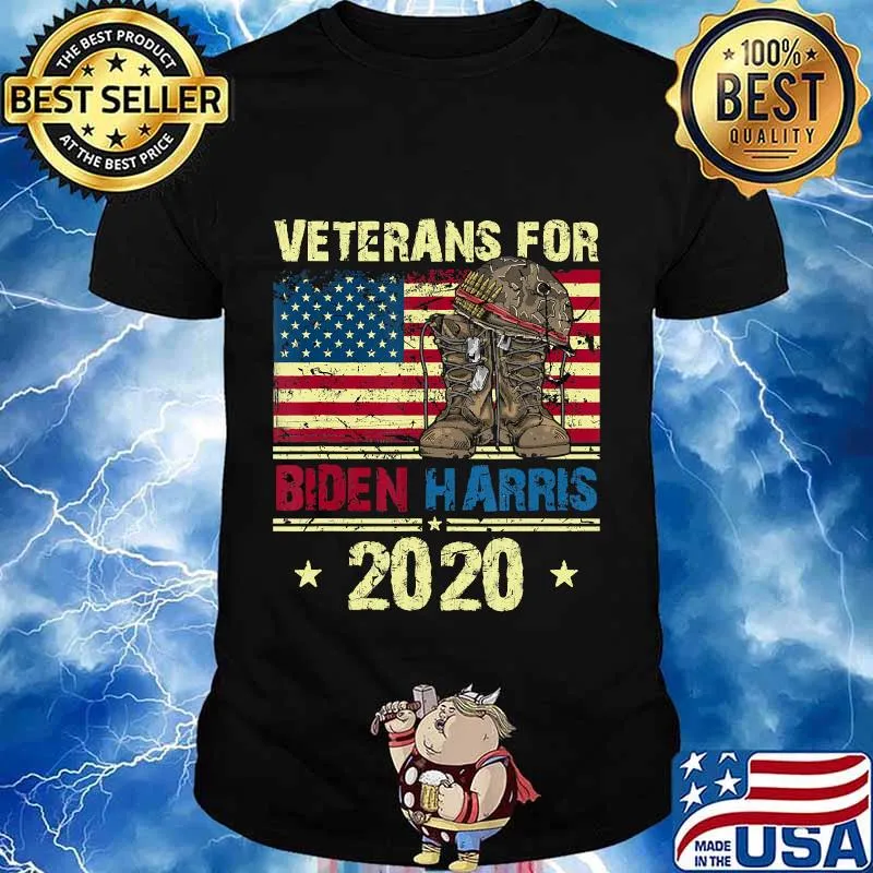 Veterans For Biden Harris American Forces Soldier Elections T-Shirt