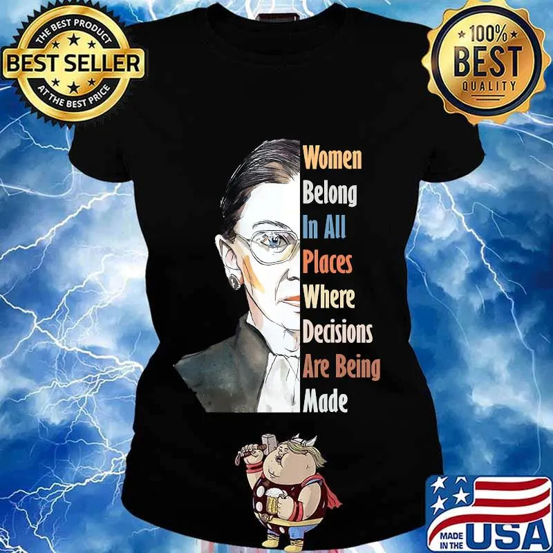 Vintage Notorious RBG Ruth Bader Ginsburg fan gift idea T-Shirt Ladies tee