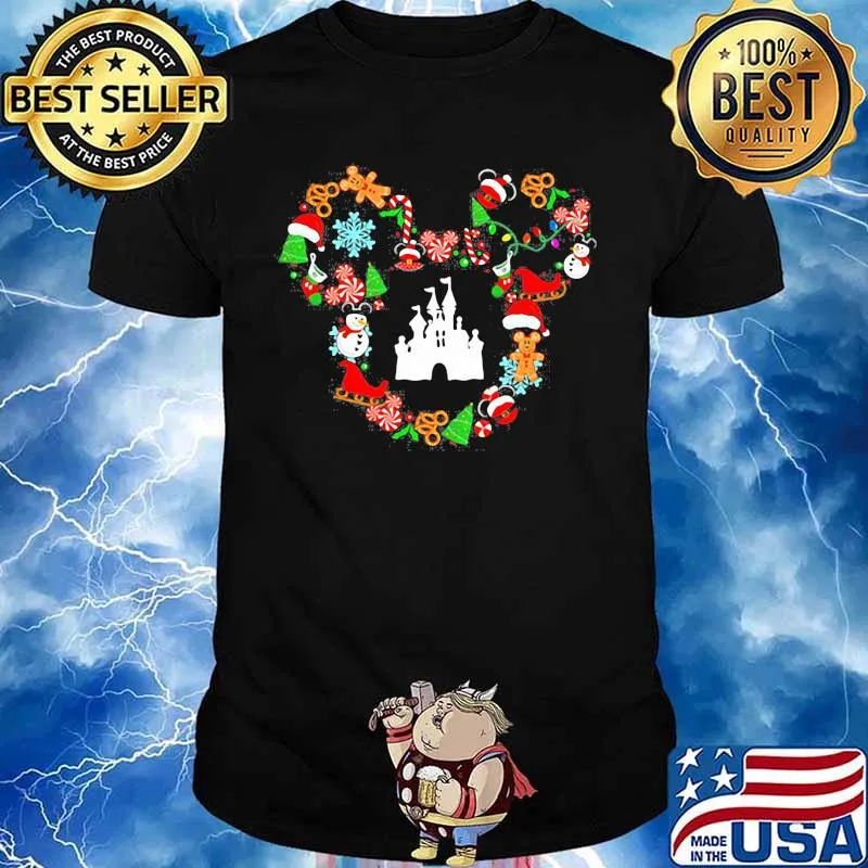 Walt disney mickey mouse merry christmas shirt