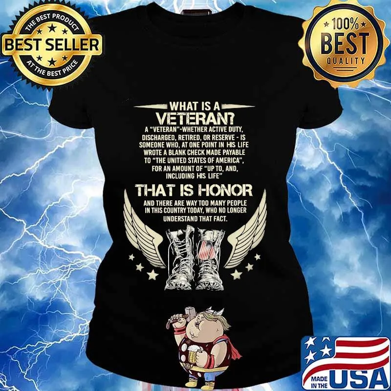 What is a veteran that is honor boots s Ladies tee