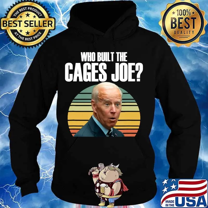 Who built the cages joe debate 2020 vintage retro s Hoodie