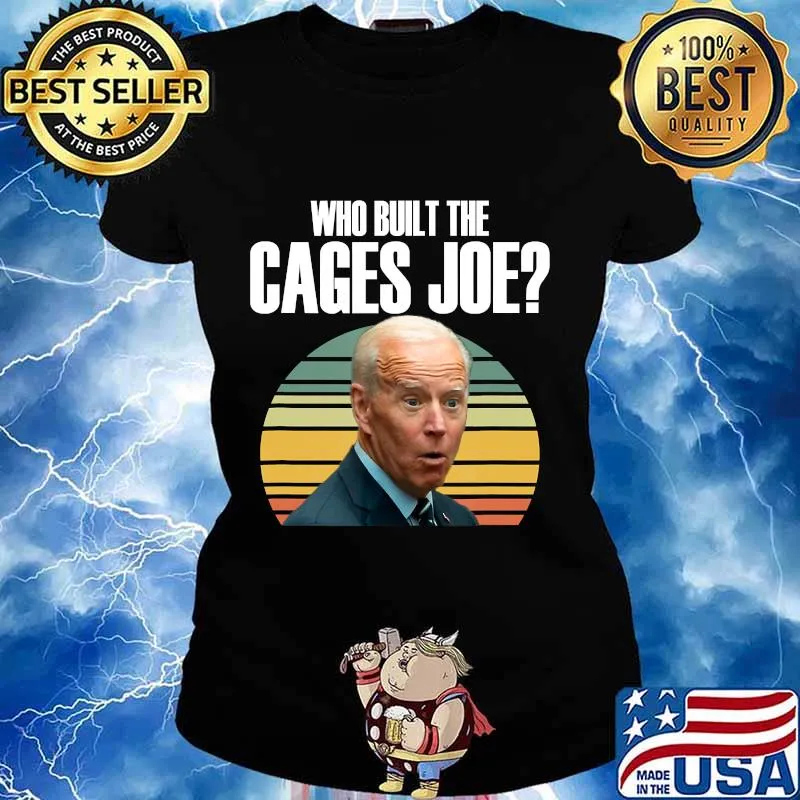 Who built the cages joe debate 2020 vintage retro s Ladies tee